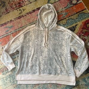 Vintage Havana Printed Hoodie Grey/Pink Women's M